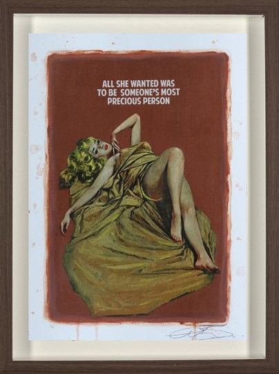 Precious Person (Orange) by The Connor Brothers - Framed Hand Coloured Edition